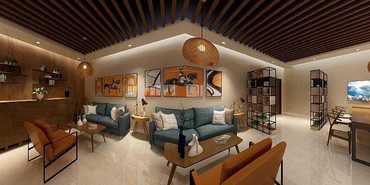 初作-中高端定制工厂-休息办公室-装修设计方案