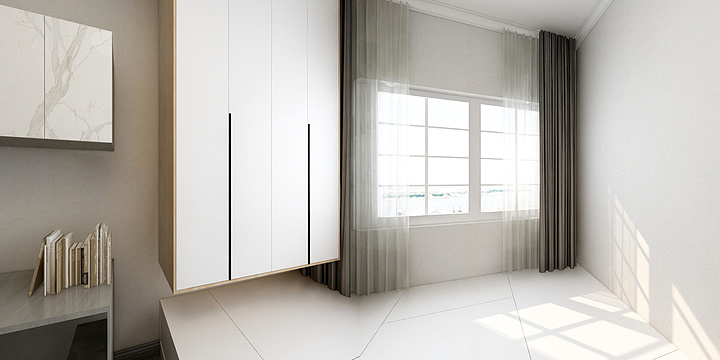 新疆亿尚空间-大成观澜花城小区-装修设计方案