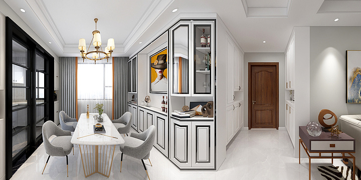 媛一一-华地公馆119平-装修设计方案