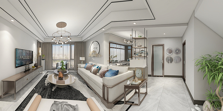 天盛立家装饰李远-万华国际余先生新中式-装修设计方案