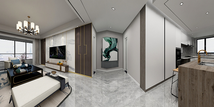 相锦鲤-裕升华庭-143㎡(新中式)-装修设计方案