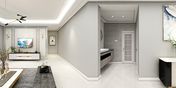 0林圆0-荣达丰园03户型-现代风格效果方案-装修设计方案