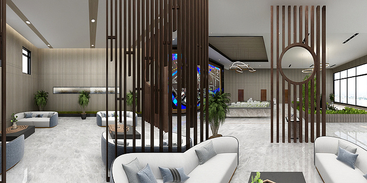 BEST设计-阳光水畔售楼部-装修设计方案