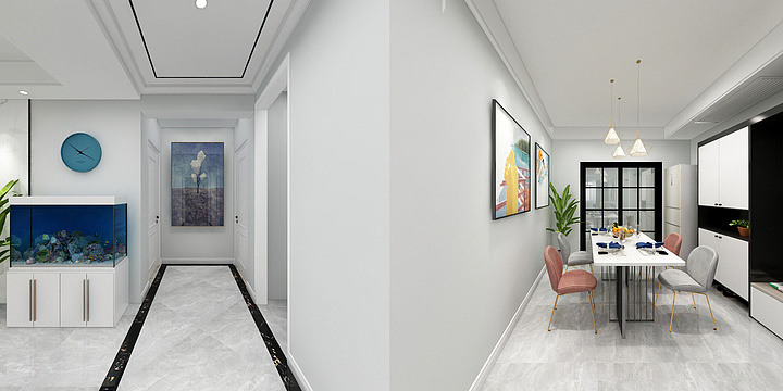 丶丶设计丶丶-唐山市路北区唐公馆稿现代轻奢-装修设计方案