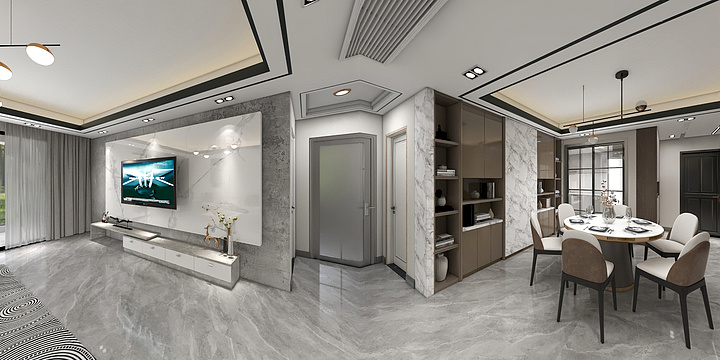 蚂蚁牵牛-彭总现代风格-装修设计方案