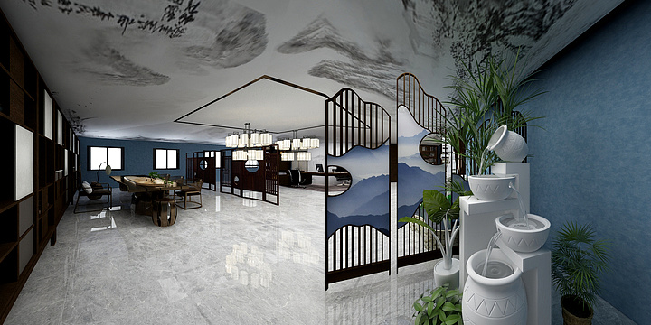 同欢-新中室办公室-装修设计方案