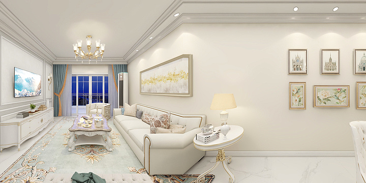 0林圆0-荣达丰园107平-简欧风格效果方案-装修设计方案