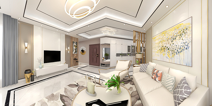 0安南0-现代轻奢三居-装修设计方案