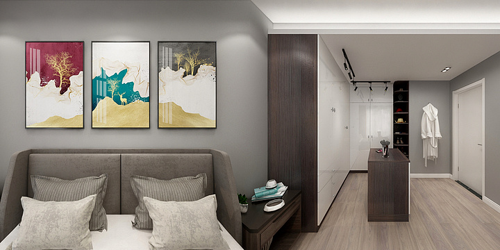 Wayne和自己对话-轻奢现代风格-马姐姐-装修设计方案