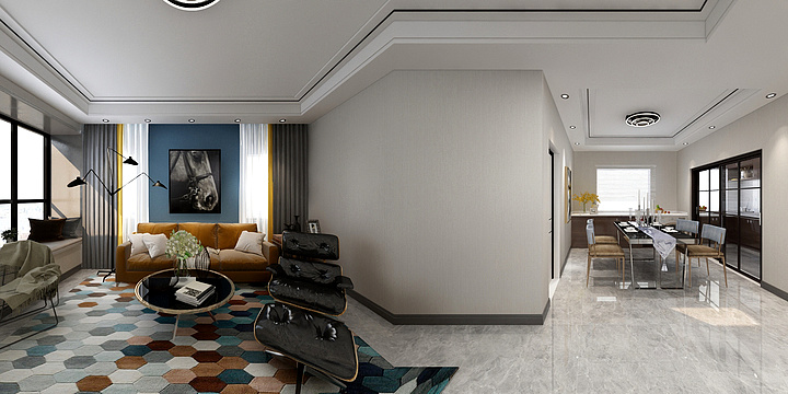 设计师袁蕊-荣盛御府131平-装修设计方案