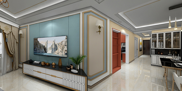 盼哒设计-和泰鑫和苑 (效果图)-装修设计方案