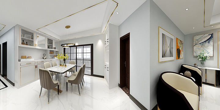 张欣|简设空间美学-安盛花苑-装修设计方案