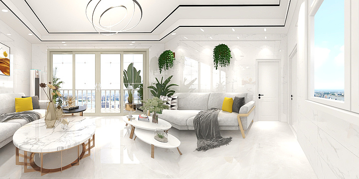 颖俊空间设计-四哥家推拉门全框效果-装修设计方案