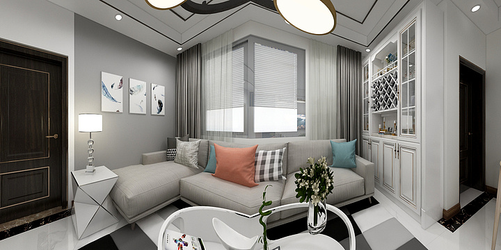 墨墨小白-黄海悦府（轻奢）-装修设计方案
