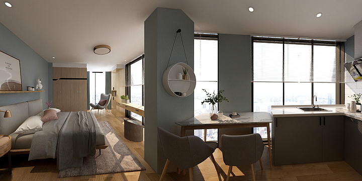 崔宏业家居设计-路劲新天地-装修设计方案