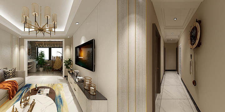 全案设计贾-保利合景龙湾轻奢风-装修设计方案