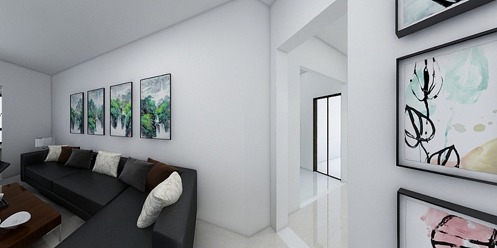 天马行空ndUa-两个老户型单元改造成两室两厅-装修设计方案