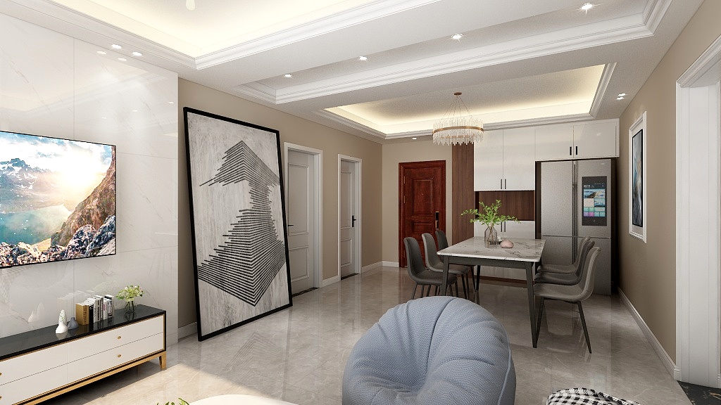 代旭18705673177-盛世漆园56栋127平现代-装修设计方案