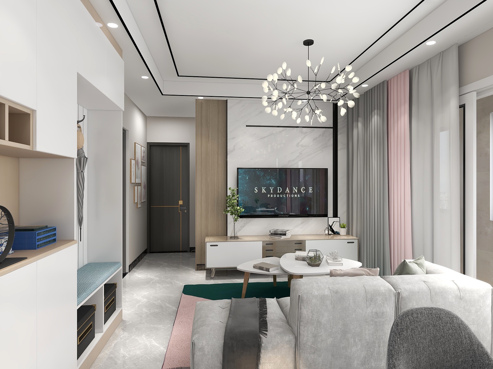 设计师杨莉-瑞和园89.50㎡B户型3室2厅1卫-装修设计方案