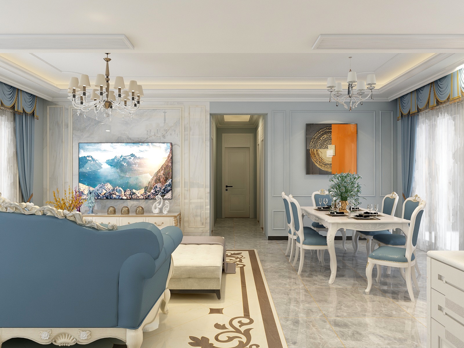 广东遇见装饰设计-碧桂园庄士11栋2701-装修设计方案