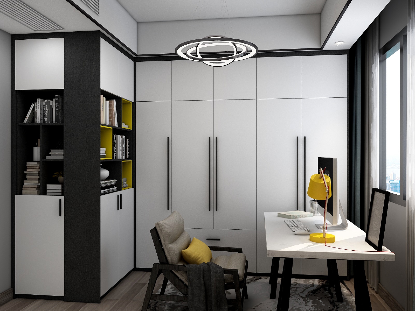 索菲亚sogal-翰林院10-604书房-装修设计方案