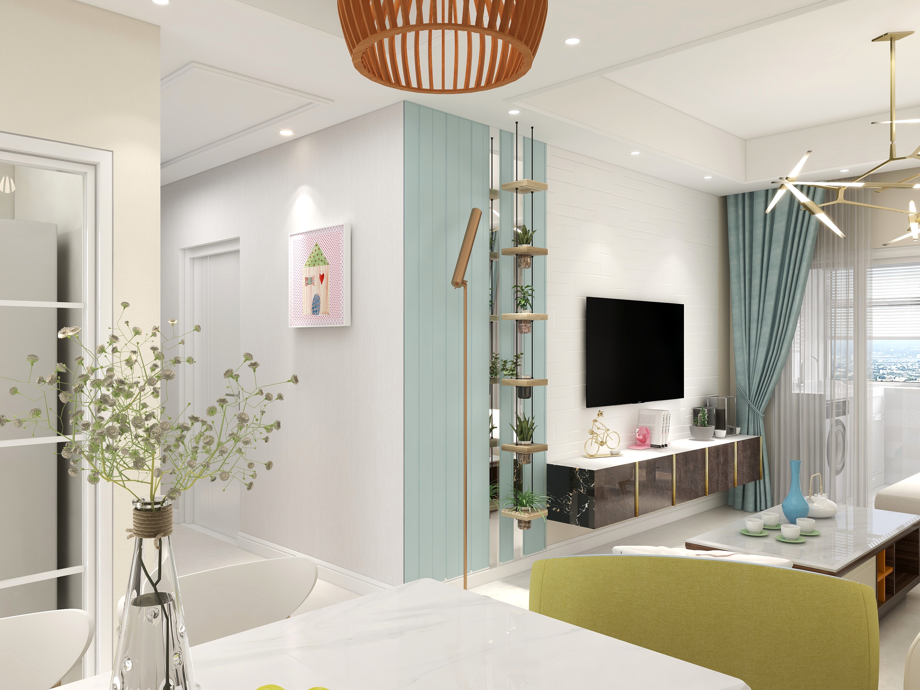 夜雨JASP-德信海德公园83.00㎡A2’3室2厅1卫1厨-装修设计方案