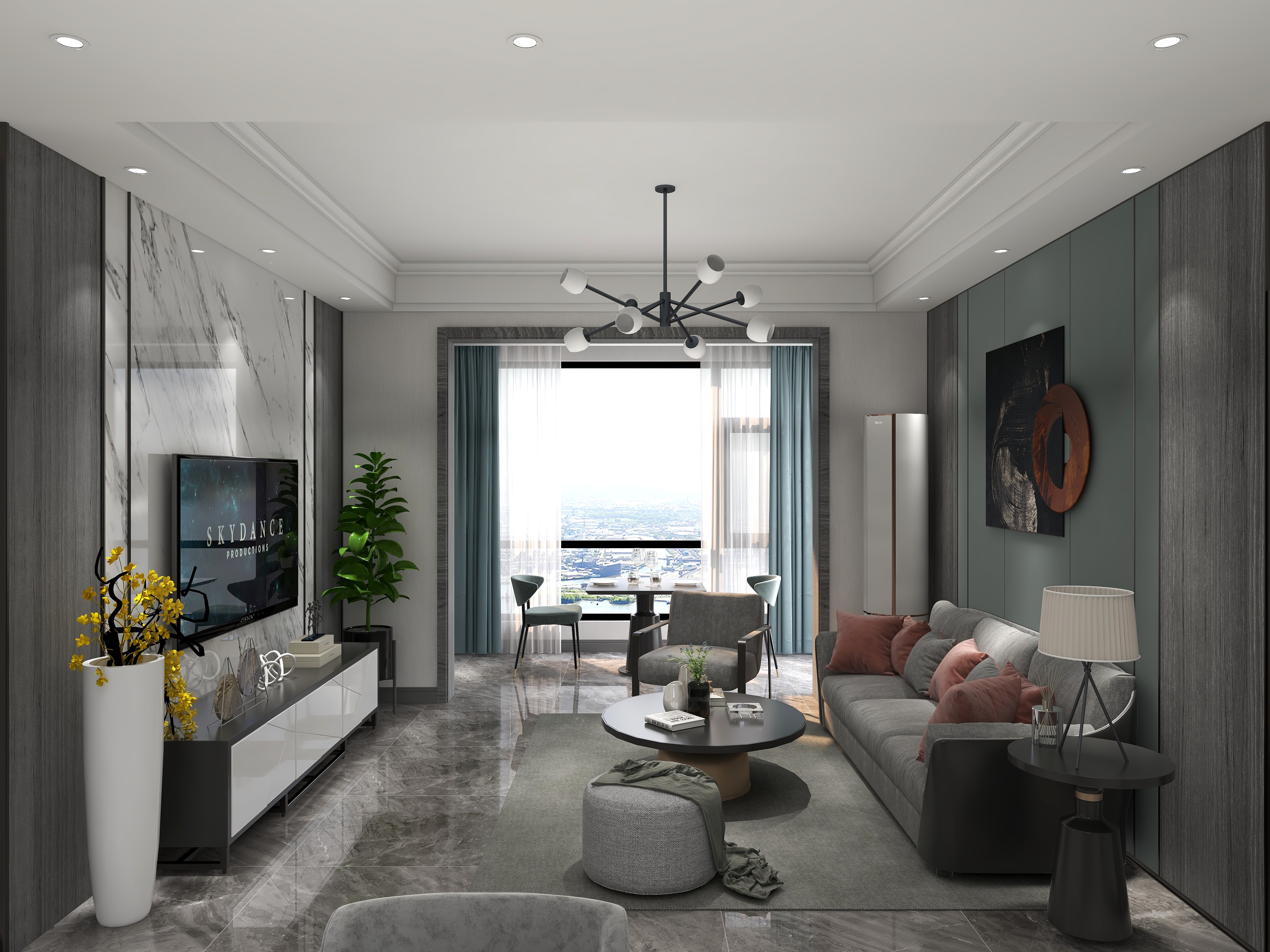 HRI4-中央城邦【现代︱混搭】-装修设计方案