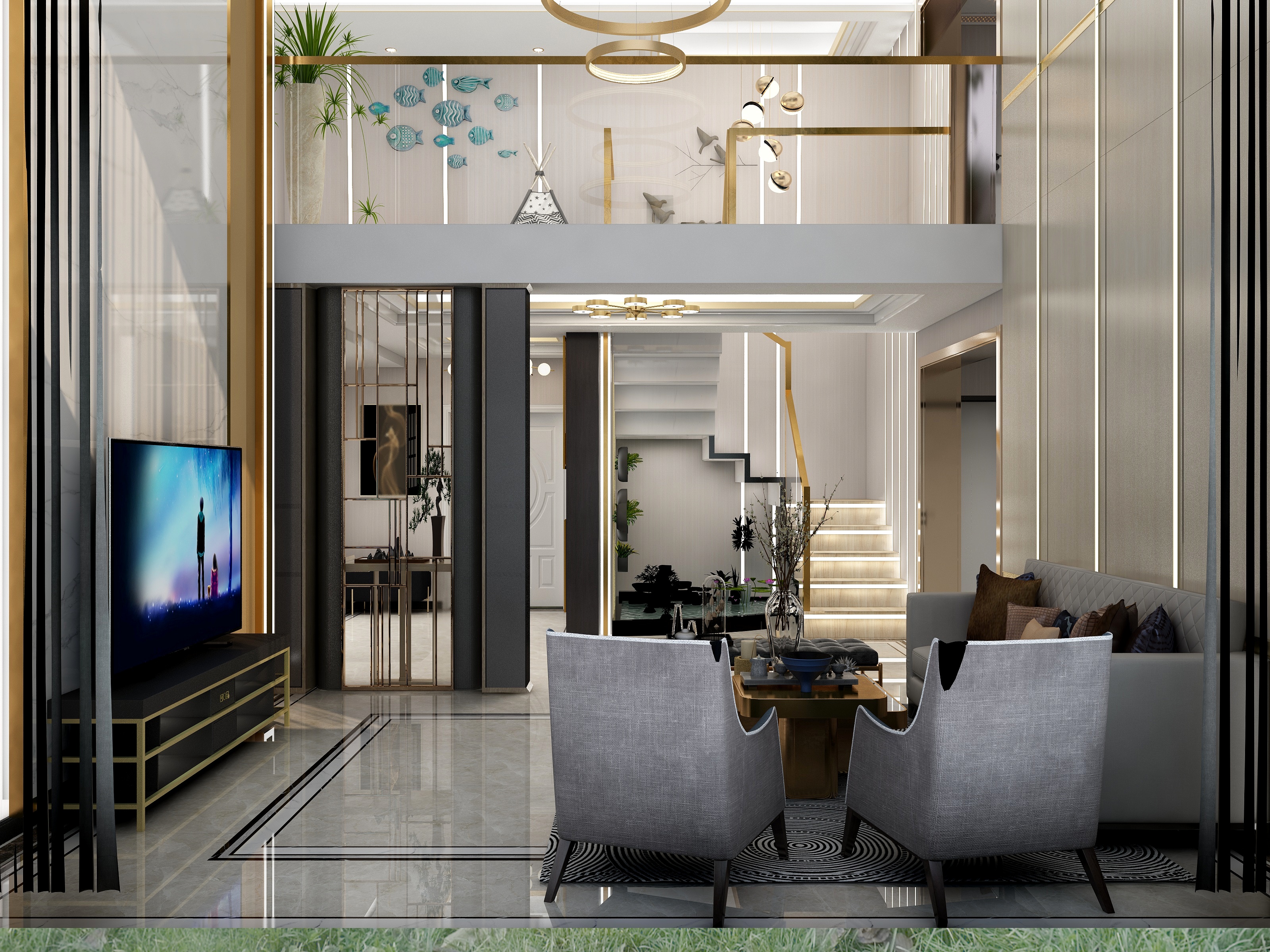 宴遇预不可求-2层别墅户型-装修设计方案