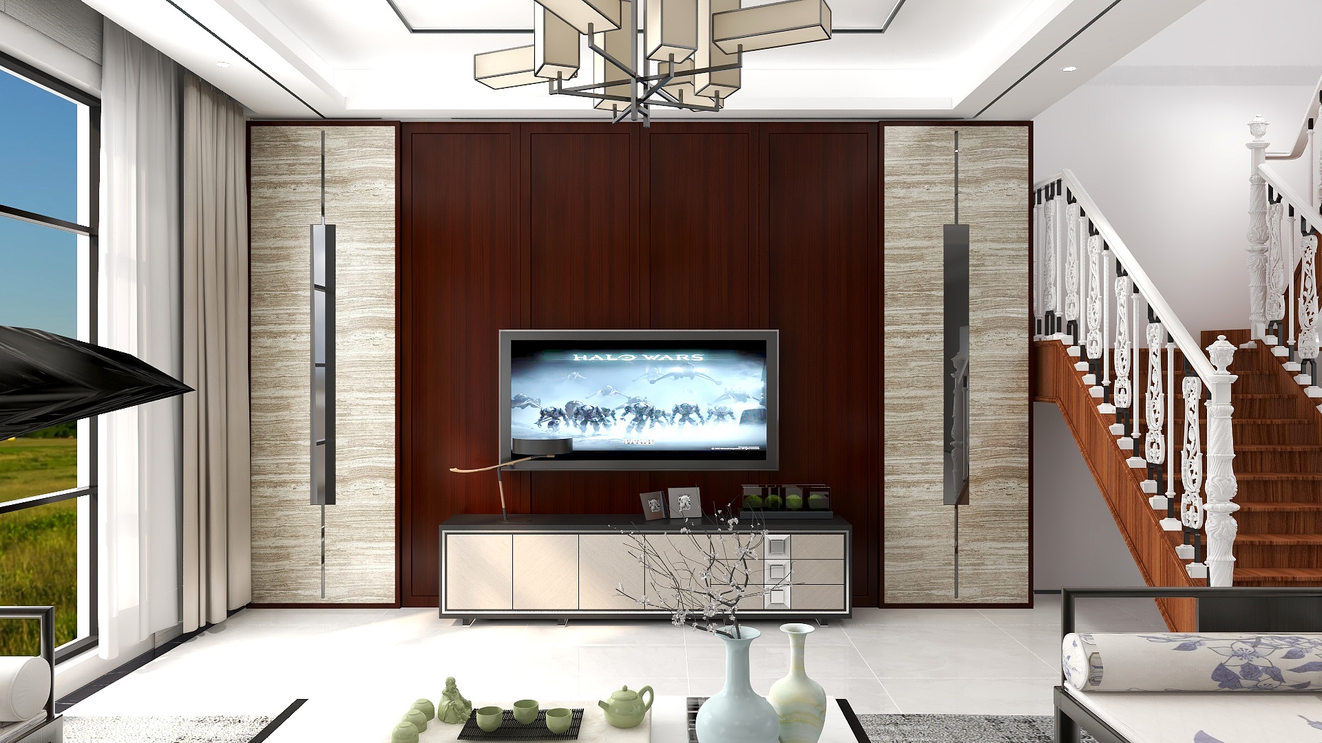 钱立新-延总别墅1层-装修设计方案