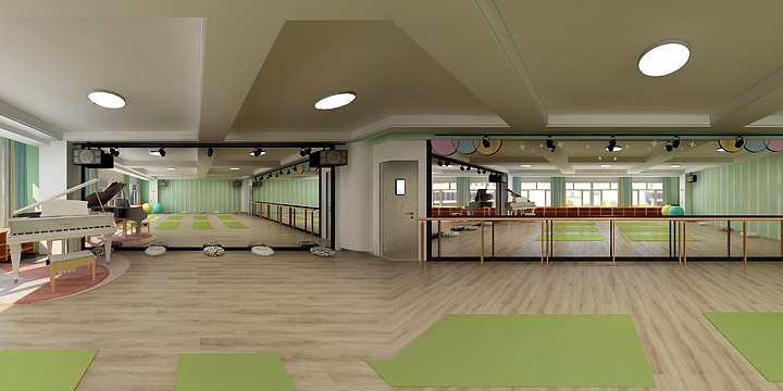 橘橘设计-舞蹈室-装修设计方案