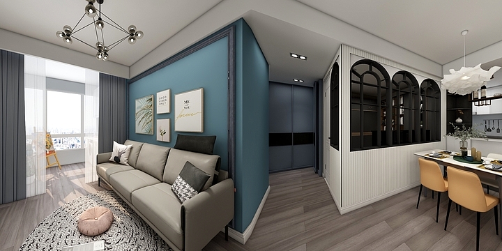 设计师梁柳清-北欧--8138沙发-装修设计方案