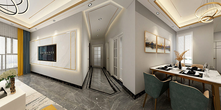 设计欧阳盼-天玑公馆CD户型-装修设计方案