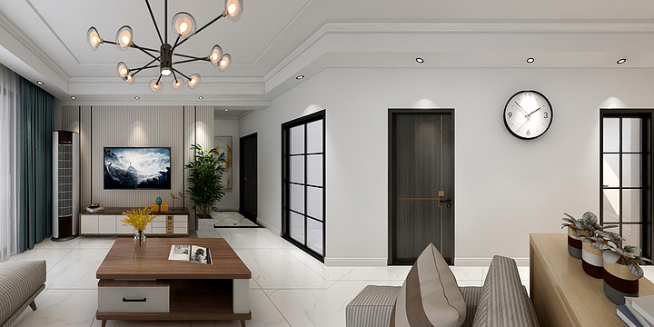 五竹丨-龙兴嘉园现代风格方案三-装修设计方案