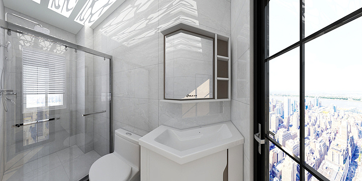 达州中宇卫浴-江湾城左岸23-27-1主卫-装修设计方案