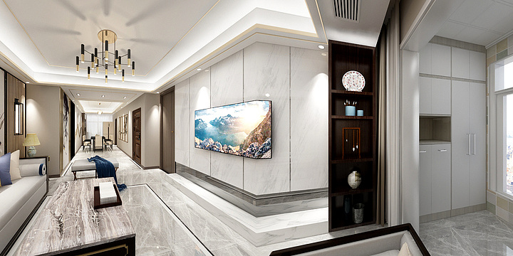 共创高端设计-嘉天下33.1.802中式-装修设计方案