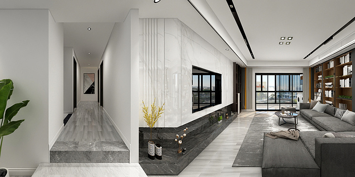 设计师李龙-绿都小区效果图-装修设计方案