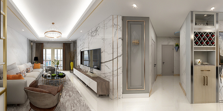 2020xxx-莱蒙装饰91轻奢-装修设计方案