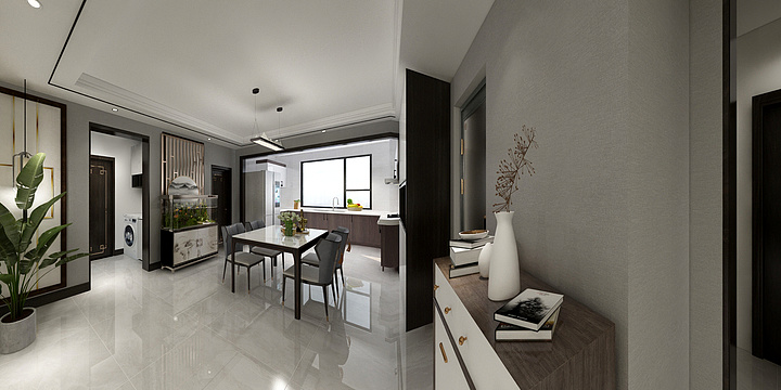 梅设计-中慧125平米，项先生雅居新中式-装修设计方案