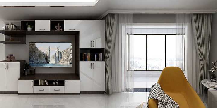 蓝胖子不是猫-香严水岸-现代简约-装修设计方案