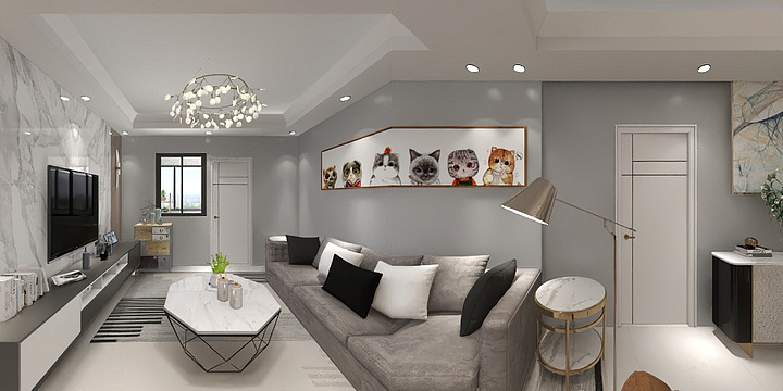 Ali~dongdong-金地湖城大境洋房系2T3南向a户型2室2厅0425-1238-装修设计方案