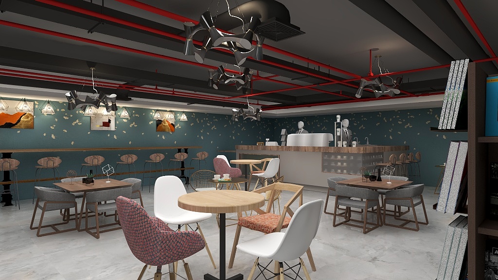 杏仁和巧克力-书咖-装修设计方案