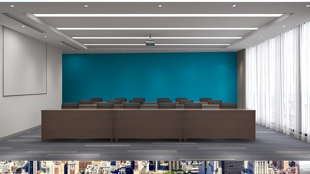 非再空间设计-西南石油视屏会议室-装修设计方案