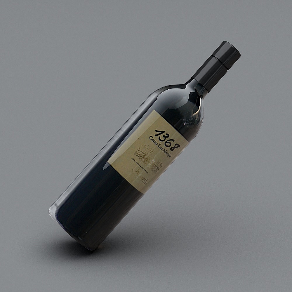 红酒瓶3D模型