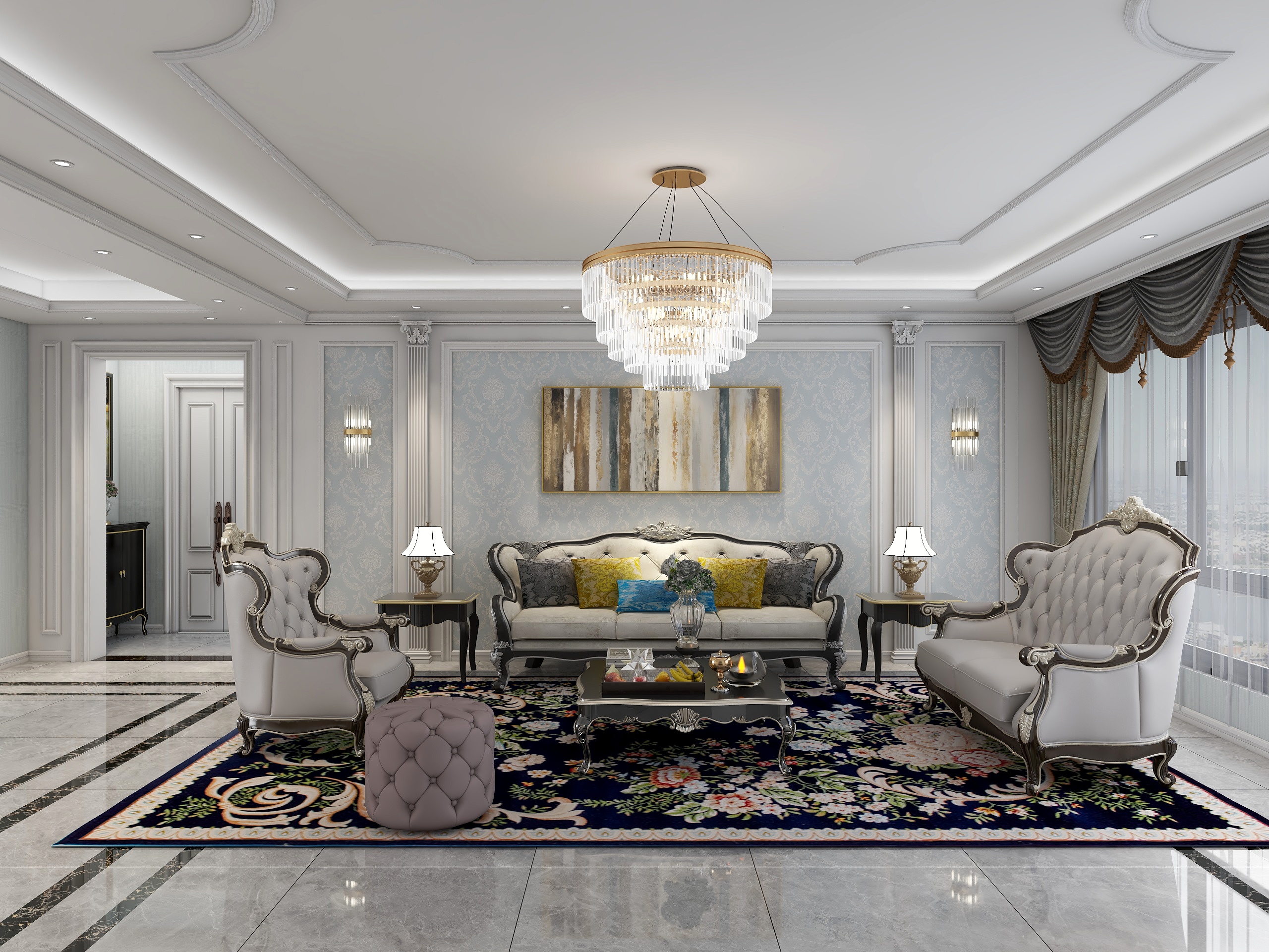 黄新远-韶新-简欧三居-装修设计方案