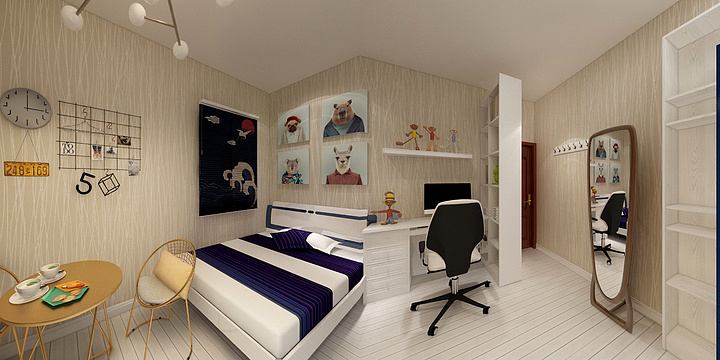 挑食吃货i-一居室-装修设计方案