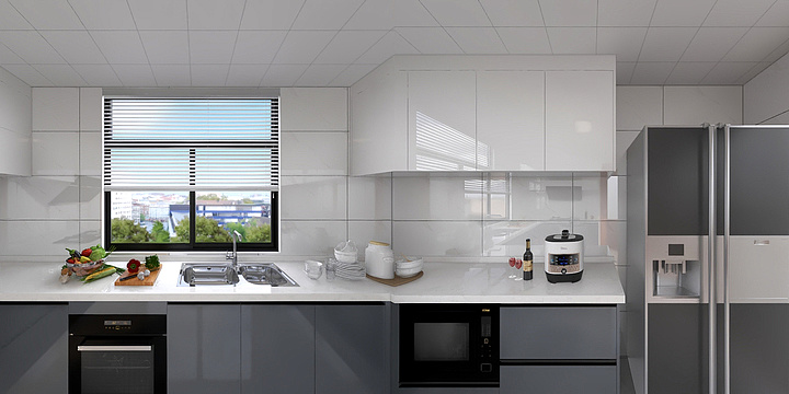 旷野幽狼-冯总厨柜效果图-装修设计方案