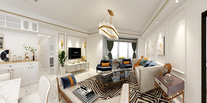 王威设计专用-国际广场90平-装修设计方案