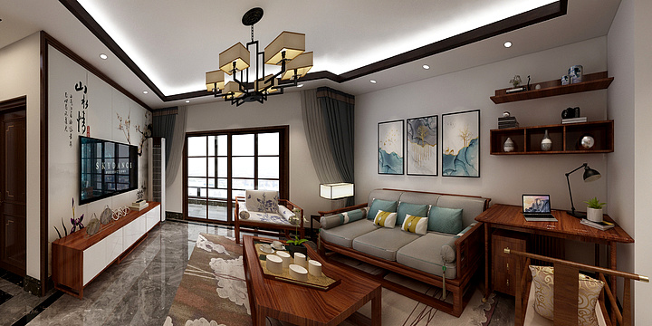 DesignZLQ-咸宁两居室-装修设计方案