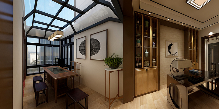 河图设计工作室-半岛林生中式7.9-装修设计方案