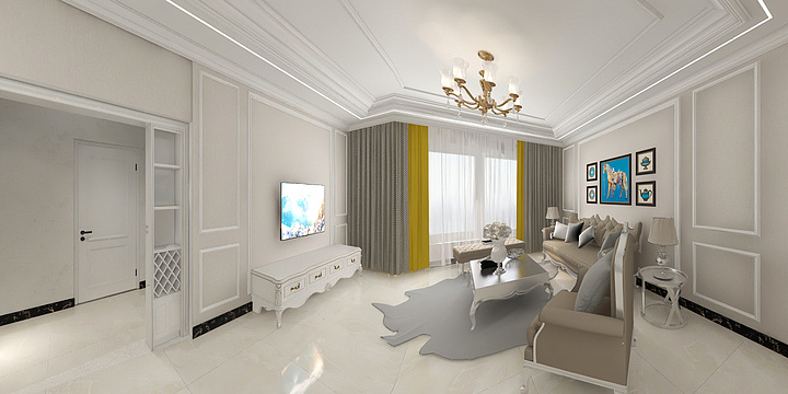 室内空间设计YOUNG-云府4-2004刘姨简欧风格设计-装修设计方案